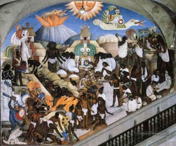 Diego Rivera œuvres - l’ancien monde indien 1935 Diego Rivera